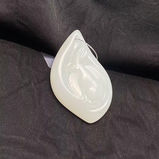 【快抱】【于田产和田玉95料兔子挂件 37*23】出证书，发货1~5天，48小时鉴赏期 商品图3