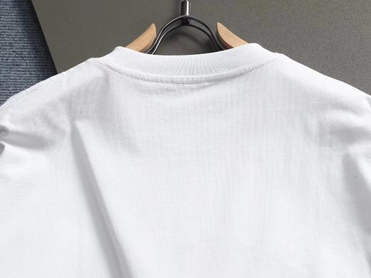 F032754休闲宽松男女同款日常通勤字母刺绣工艺圆领短袖T恤 商品图4