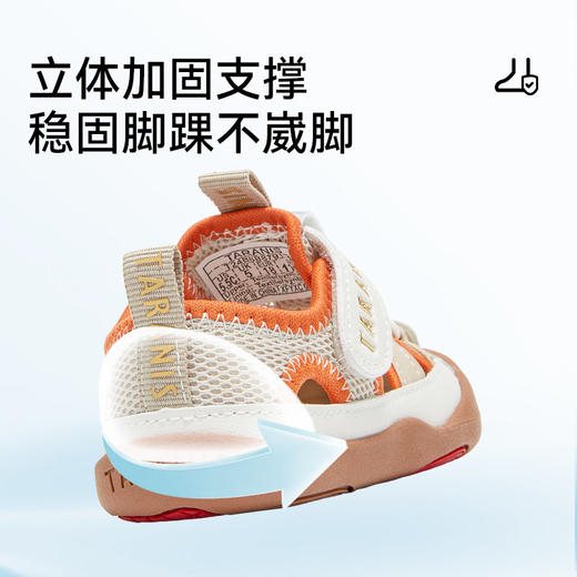 泰兰尼斯101童鞋夏季步前鞋女童赤足鞋婴儿鞋男童宝宝鞋透气凉鞋T24B6B8791 商品图4