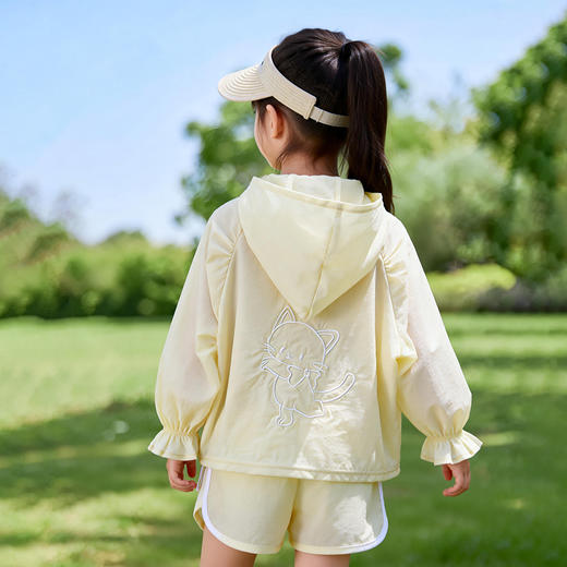 贝贝怡女童夏日防晒衣皮肤衣外套upf50防晒服ZB2FS004 商品图6