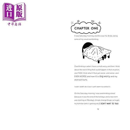 预售 【中商原版】多虑者俱乐部 快乐清单 The Overthinkers Club Happy List 英文原版 儿童科普读物 黑白插图 进口童书 9岁以上 商品图1