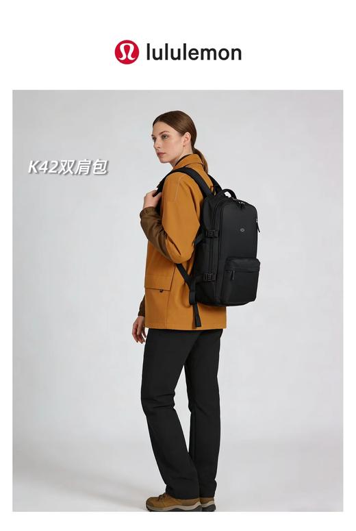 F0327101情侣款超大容量干湿两用+独立鞋仓多功能行李箱式大容量双肩包 商品图7