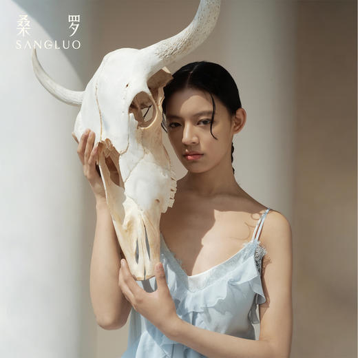 月光倾泻』桑罗蕾丝拼接吊带长裙100%桑蚕丝女真丝睡裙可外穿 商品图2