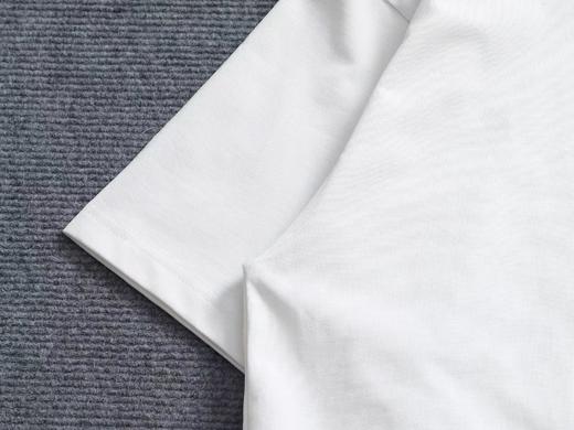 F032757春夏新款工艺烧花磨破LOGO休闲百搭日常通勤短袖 商品图5