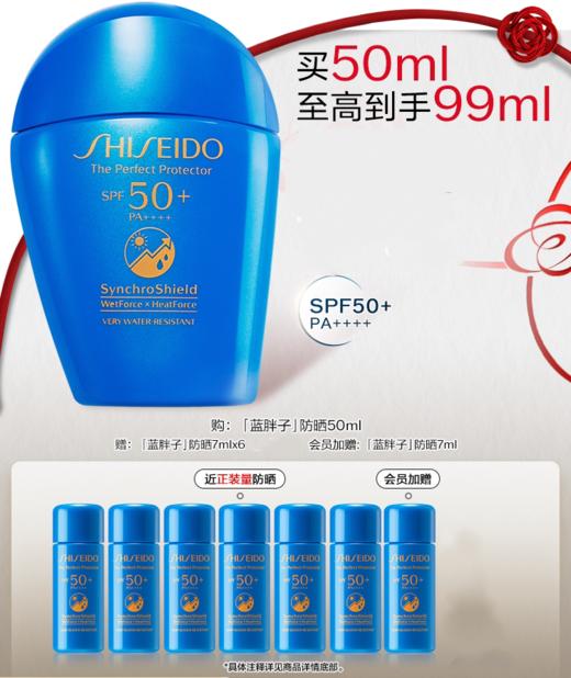 【新品】日本资生堂蓝胖子一拖七防晒套盒 商品图0