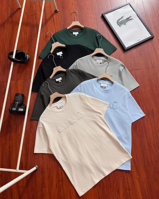 F032747夏季新款正肩版本胸前刺绣纯棉简约圆领短袖T恤 商品图0