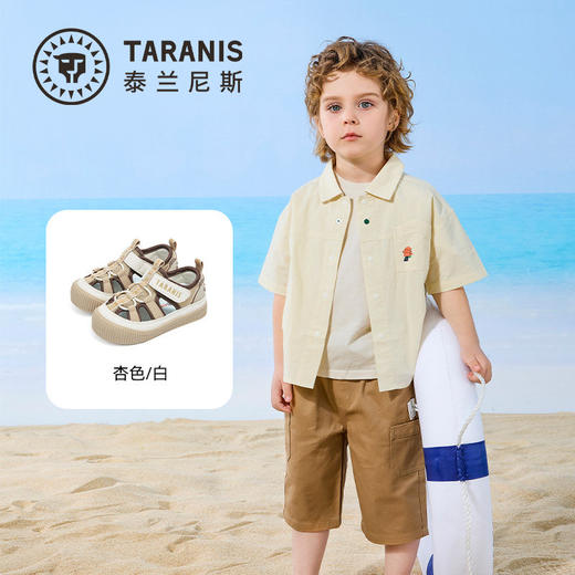 泰兰尼斯夏季新款童鞋男宝宝学步凉鞋防滑透气鞋子软底女童机能鞋T07T6B8814 商品图1