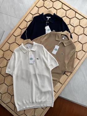 F032761夏季新款百搭短袖Polo领排汗吸湿立体裁剪针织衫