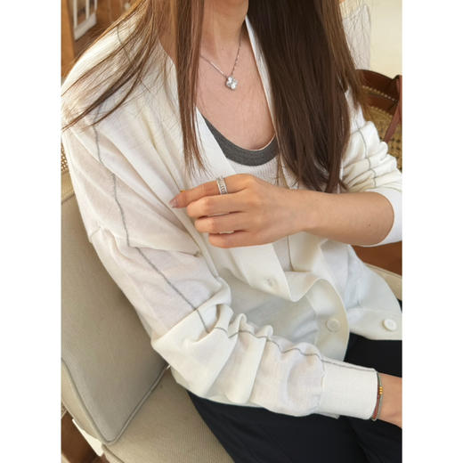 2603414    bc春款 真丝羊毛 长袖开衫 商品图4