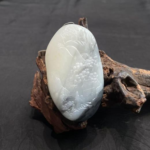 【快抱】【于田产和田玉子料山水画把件 70*43】出证书，发货1~5天，48小时鉴赏期 商品图2