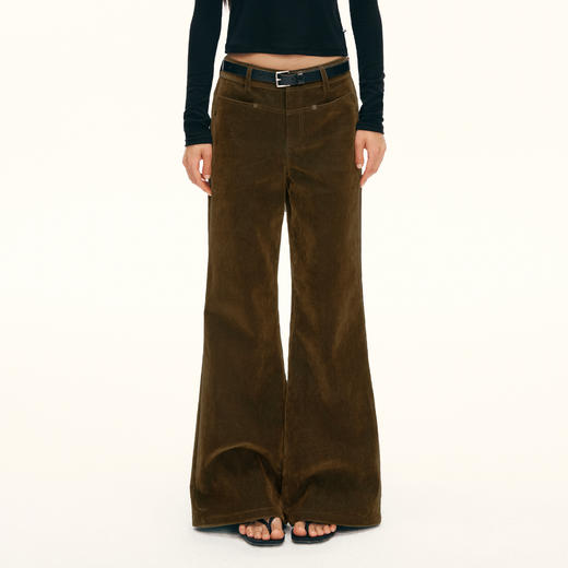 Ariseism黑标 绵羊毛休闲裤女冬季新款阔腿长裤子 商品图5