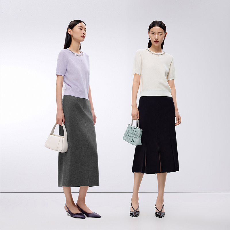 朗姿LANCY 女装针织T桖LSJK03KPR779