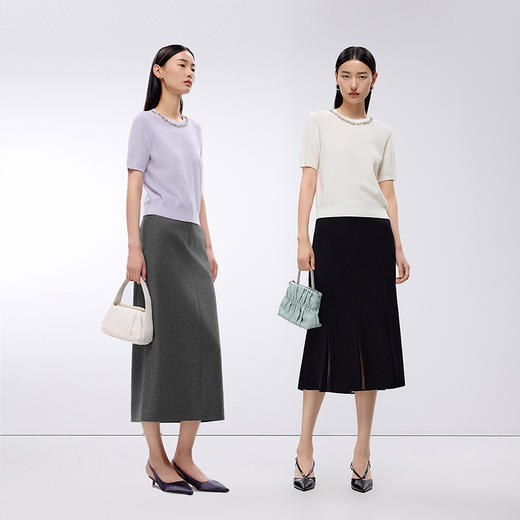 朗姿LANCY 女装针织T桖LSJK03KPR779 商品图0