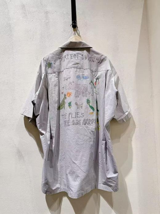 男款涂鸦短袖衬衫ba019 商品图1