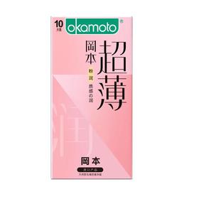 冈本避孕套-粉润超薄 10片装