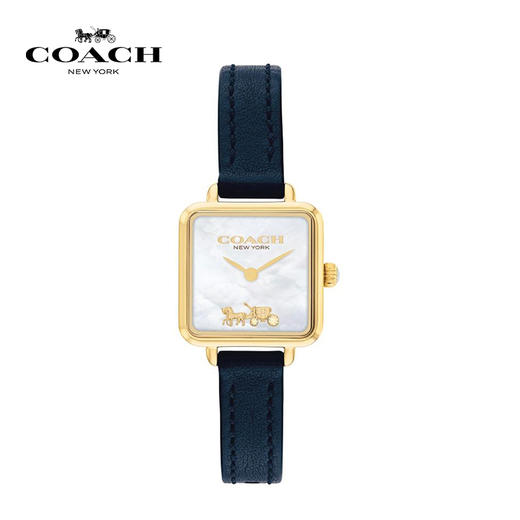 【礼盒装】COACH/蔻驰 CASS系列经典茶玫瑰石英小方糖手表 轻奢腕表  送女友生日礼物 节日送礼 商品图6