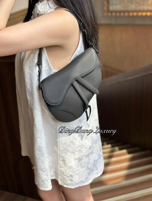 Dior Saddle 中号 box牛皮 so black 马鞍包 商品图4
