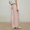 【林栖设计小店】漫芳华|手钉贝壳牌肉粉色压褶宽松2026夏新款萝卜裤子1962105 商品缩略图3