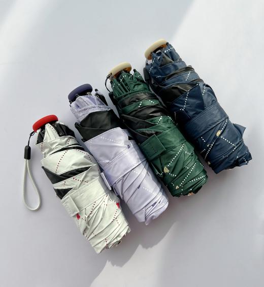 黑胶手工晴雨伞  纯手工制作 设计师原创手绘款 0透光持久防晒，UPF＞50+ 0渗透一甩即干晴雨兼用 伞身轻量又抗风 商品图0