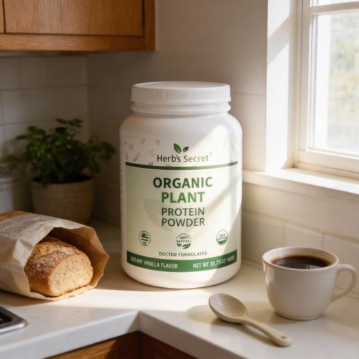 Herb’s Secret 有機植物蛋白质粉 蛋白粉 营养粉900g 香草味 商品图6