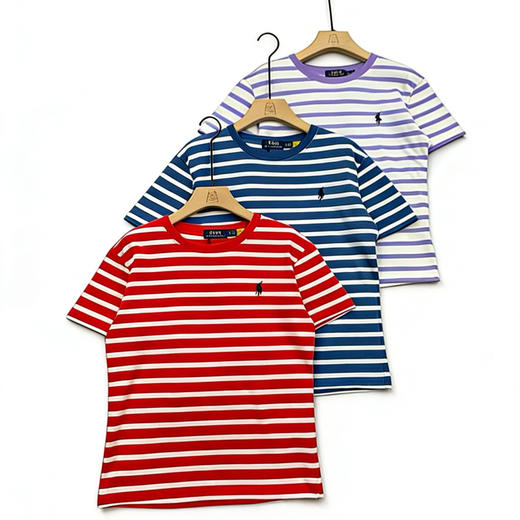 小马圆领衫   蓝白条。红白条。  紫白条自己备注号码颜色。 商品图1