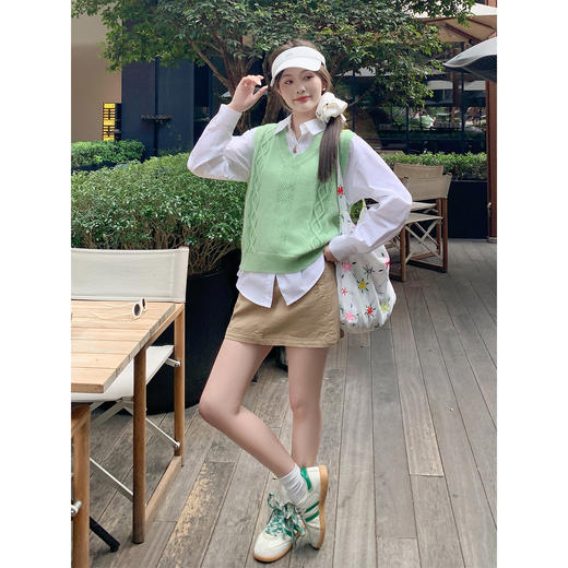 <曾小咸推荐>3.31现货秒杀 ！微信超特价！韩系多巴胺v领针织马甲 日常159.99 立减90 秒杀69.99！！ 商品图3