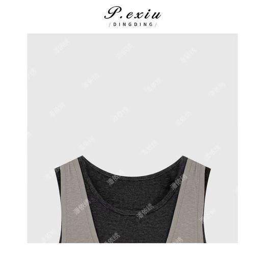 04-1潘依绣丁丁宠粉小众设计老钱风无袖圆领连衣裙Q29841 商品图2