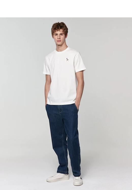 威海2026最新款！三色，官网刚刚上，咱们同步发售HAZZYS春夏新款基础款T恤 男士简约短袖  dog短袖 商品图7