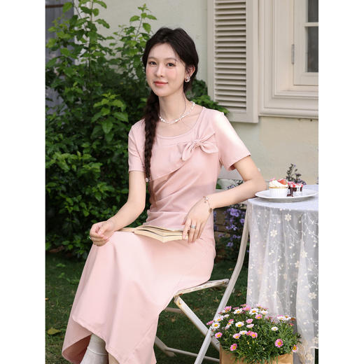 鹿向南【0330/20:00新品前一小时7折限量100件】粉色连衣裙 商品图4