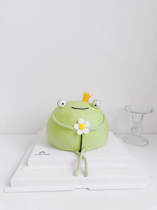 快乐的青蛙王子可爱卡通蛋糕-低糖处理无添加 商品图0