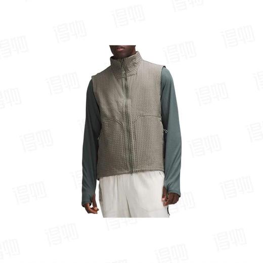 露露 Water-Repellent系列纯色休闲防风弹力柔软网格拉绒立领无马甲 商品图1