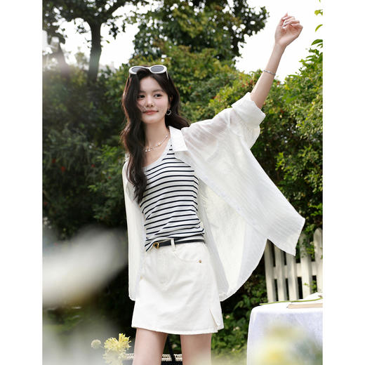 鹿向南【0330/20:00新品前一小时7折限量100件】条纹背心吊带 商品图1