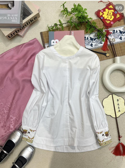 原单重磅刺绣碰撞国风衬衫 商品图1
