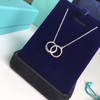 Tiffany&Co.蒂芙尼 扣环圈形双环项链 商品缩略图0