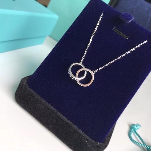 Tiffany&Co.蒂芙尼 扣环圈形双环项链 商品图0
