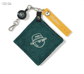 韩单新款malbon golf配饰毛巾挂饰擦球毛巾，可拉伸长度
特价💰158包邮