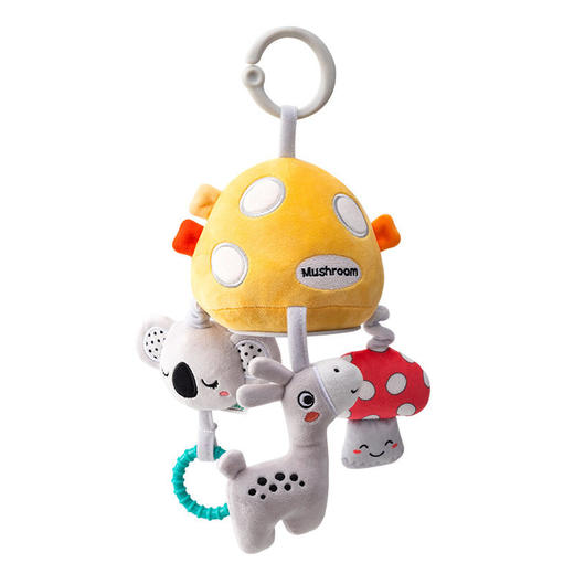 Happy monkey婴儿卡通动物音乐拉铃八音盒宝宝车床挂安抚拉震拉铃 商品图4