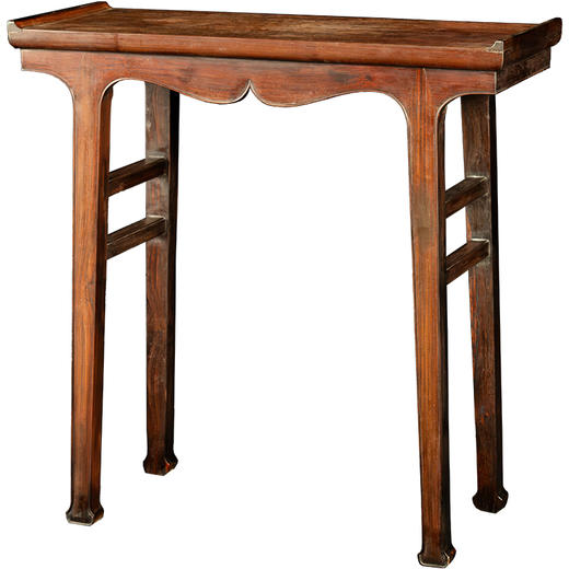 清	红木插肩榫一块玉壸门牙板翘头案 商品图5