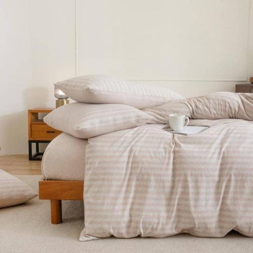 ————————無印良品全棉针织棉四件套--摩登风尚MJ-TJ23-16 被套*1：200*230cm    床单*1：230*250cm  枕套*2：48*74cm （代发） 商品图0