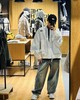 UE黑标系列情侣款！拼接假两件OS宽松高街棒球领牛仔外套 商品缩略图2
