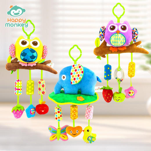 Happy monkey开心美猴王婴儿车挂件风铃宝宝床铃摇铃新生儿玩具 商品图0