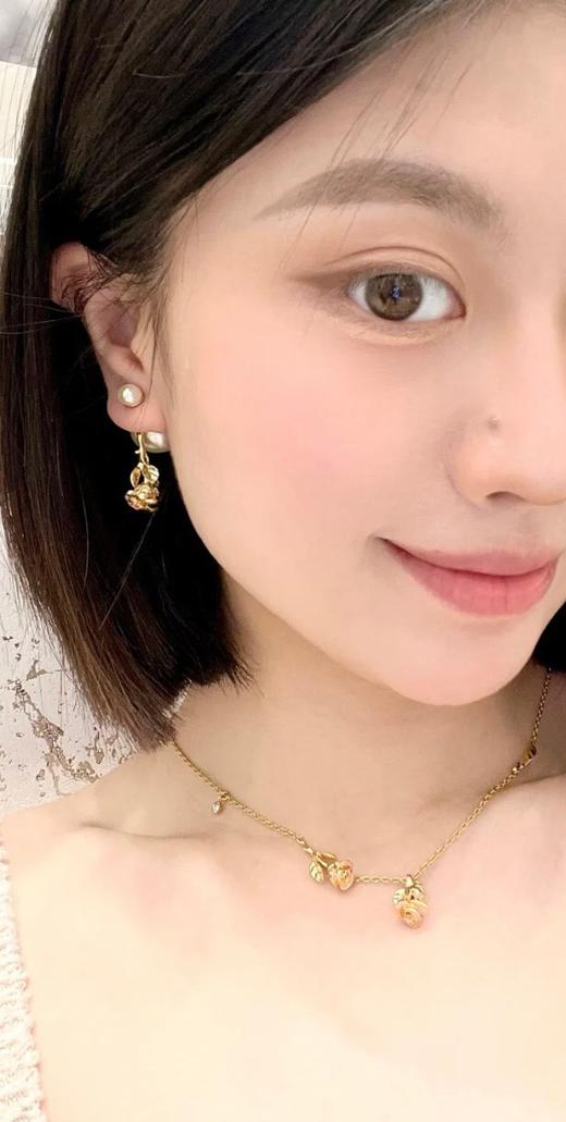 Dior 一支玫瑰双珠耳钉（XTY） 商品图8