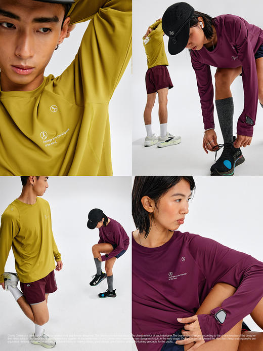 CryingCenter反光吸湿速干跑步运动户外综合训练服长袖上衣 商品图2