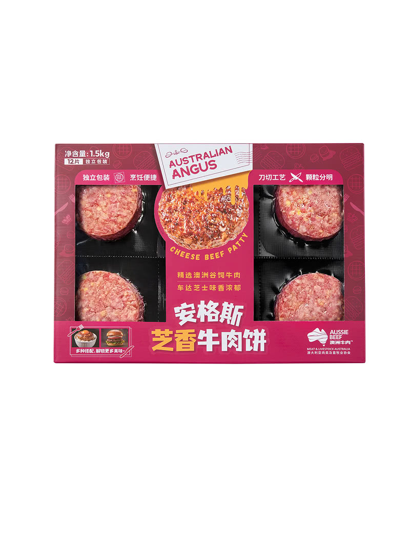 MM 山姆 安格斯芝香牛肉饼 125g*6/12片