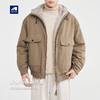 墨麦客男装连帽两穿加绒外套男2025冬季新款仿兔毛男士夹克81562 商品缩略图0
