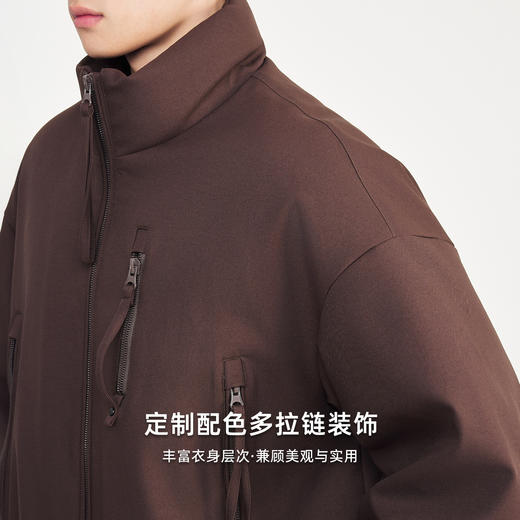墨麦客男装美式休闲羽绒服男2025冬季新款多拉链男士羽绒服88849 商品图3