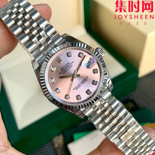 劳力士GS日志型系列 女款31mm 日志31系列 粉盘钻面 霉粉 女士腕表 搭载改Cal.2236全自动机械机芯 商品图2