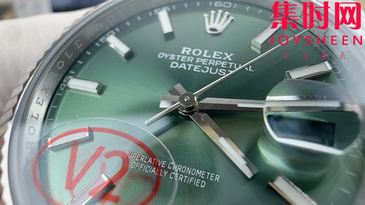 劳力士 VS日志41系列 VS日志V2版 薄荷绿 男士腕表 丹东3235机 五珠带 表径41mm 商品图3