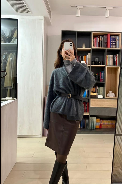 老钱风本命The Row同款双面头层牛皮腰带朱珠同款 商品图8