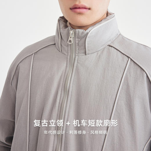 墨麦客男装复古机车羽绒夹克男2025冬新款立体裁剪羽绒服男88936 商品图3